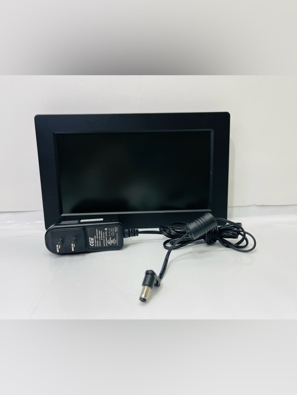 Black Digital Photo Frame with Power Adapter - Home Art Photography